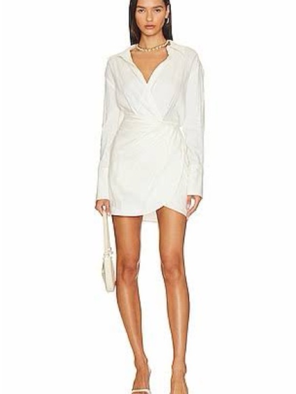Gauge81 Puno Mini Linen Ivory Shirt Dress